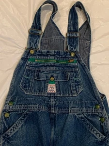 Lady Liberty Women's Denim Bib Med Wash Overalls 10 Regular Made in USA - Picture 1 of 12