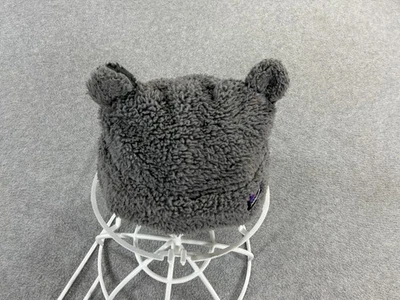 Chapéu Patagonia gorro ajustado criança 24M cinza peludo amigos orelhas de urso Sherpa - Imagem 1 de 4
