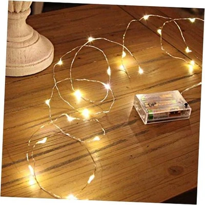 Led Fairy Lights Battery Operated Mini Battery Powered Copper 1 Pack Warm White - Image 1 of 4