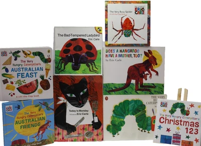 Eric Carle Picture Books x8 Lot PB Lift-Flap Board Jr Children's Fiction Stories - Image 1 of 4