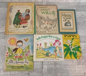 Vintage Lot Of Children's Books- Favorite Takes Of Long Ago, What About Willie.. - Picture 1 of 23