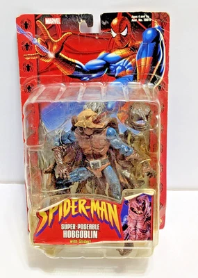 ToyBiz Super-Posable Hobgoblin可动人偶蜘蛛侠2002漫威 — 第 1/4 张图片