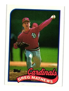 1989 Topps #97 Greg Mathews St. Louis Cardinals - Picture 1 of 2