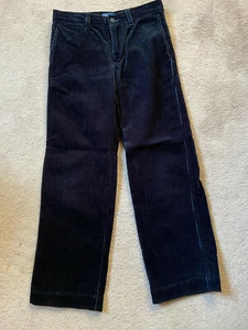 AUTHENTIC GAP BRAND BOYS SZ 7 REG ADJ WAIST BLK CORDUROYS EXCELLENT CONDITION - Picture 1 of 3