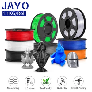 【BUY 3 PAY 2】JAYO PLA PLA+ Matte PETG SILK ABS 3D Printer Filament 1.75mm 1.1KG - Picture 1 of 231