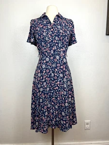 Abito donna Nanette Lepore manica corta floreale con bottoni taglia 2 - Foto 1 di 6