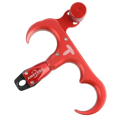 Archery Release Aid Manual 3 Finger Thumb Trigger 360° Rotated Shooting - Image 1 of 4