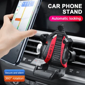 Universal Rotate Car Mount Holder Stand Air Vent Cradle For Mobile Cell Phone - Picture 1 of 23