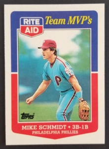 Tarjeta de béisbol Mike Schmidt 1988 Topps Rite Aid #8 (NM) - Imagen 1 de 2