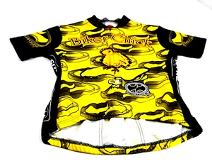 Precaryous World Cycling Jersey Biker Chick Women's Short sleeve Half Zip Size L - Picture 1 of 8