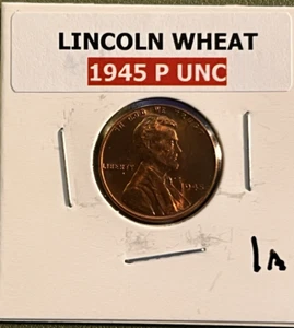 Choice Unc 1945 P Lincoln Wheat Cent BU/Unc - Picture 1 of 3