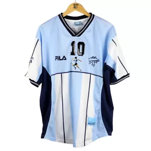 2001 Argentina Diego Maradona Testimonial Maglia #10 L (Top) SHIRT MAILLOT TRIK - Bild 1 von 16