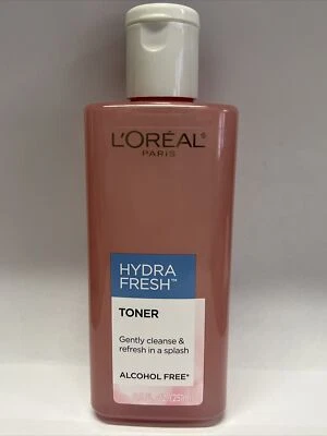 LOREAL PARIS HYDRA FRESH TONER ALCOHOL 免费 8.5 盎司 (1) — 第 1/2 张图片