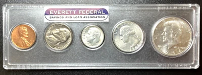 1964 D mint set Denver USA Brilliant Uncirculated coins - Image 1 of 2