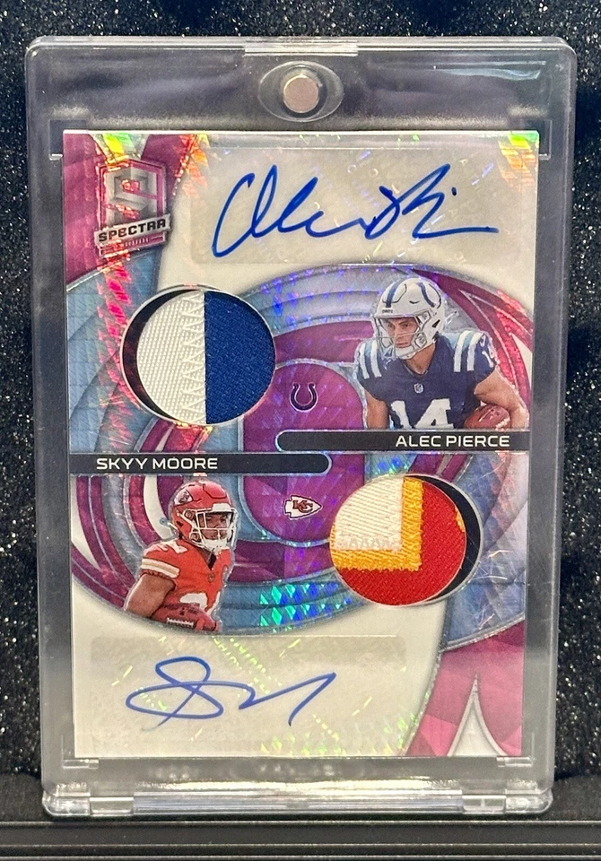 2022 Panini - Spectra  - Alec Pierce Patch-Auto / Skyy Moore Patch-Auto - 09/20 - Image 1 of 2