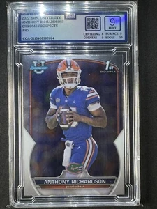Bowman University 2023 cromo Anthony Richardson Prospects CGA 9 Ind Colts Gator - Imagen 1 de 3