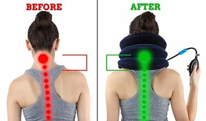 neck and shoulder pain relief pillow neck support pillow travel neck pillow air - Picture 1 of 5