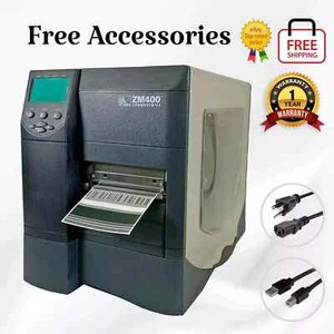 Refurbihed Zebra ZM400 Thermal Transfer Label Printer USB Serial Parallel - Picture 1 of 6