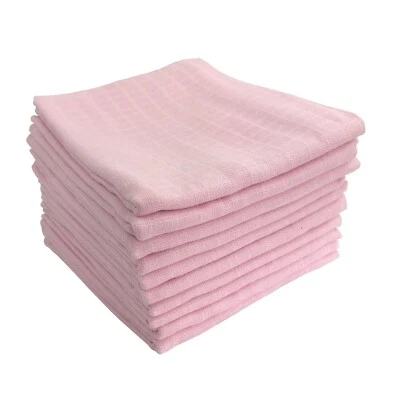 M.M.C. 10er PACK Mullwindeln Spucktücher Mulltücher 80x70 cm ÖKO-TEX Muslin Musselin