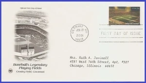 USA5 #3512 ADDR PCS ARTCRAFT FDC Baseball Crosley Field Cincinnati - Picture 1 of 1