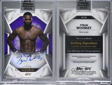 2020 Topps UFC Striking Signatures Purple /99 Tyron Woodley #STS-TW Auto