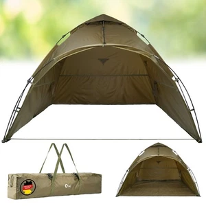 Q-Tac Ruck Zuck Bivvy Angelzelt Vorne Geöffnet, 2 Mann Karpfenzelt, Anglerzelt - Bild 1 von 7