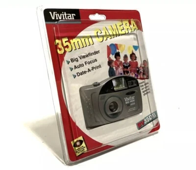 Vintage New Old Stock 1996 Vivitar BV35 35mm Point & Shoot Film Camera - Image 1 of 4