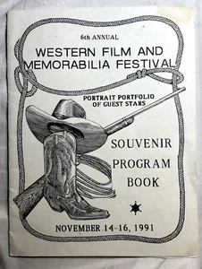 Western Film Fair Mag AUTOGRAPH LOT Randy Boone Bob Brown Robert Hinkle - Picture 1 of 10