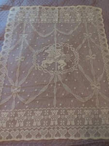 New Vintage Lace Carousel Overlay 27x36 - Picture 1 of 5