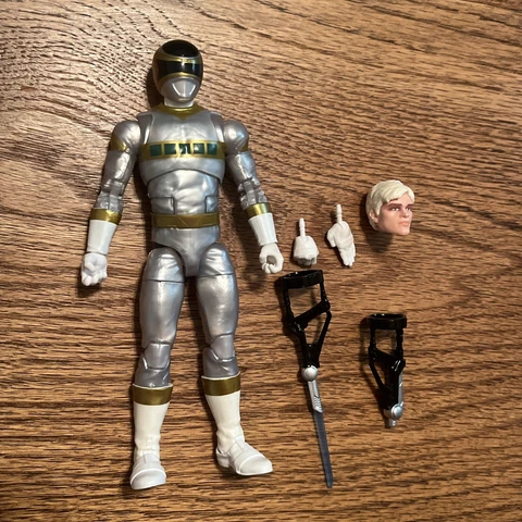 Power Rangers Lightning Collection In Space Silver Ranger Action Figure Cover