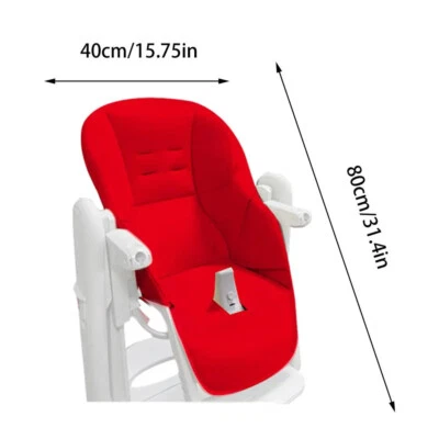 Cojín de asiento de bebé ROJO silla de comedor crece con cuero PU suave para niños Foto 1 de 4