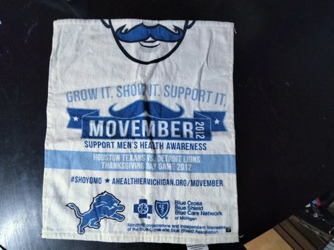 Detroit Lions 2012 Thanksgiving Day Game Towel Vs. Houston Texans Cover