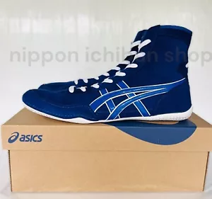 【In stock】ASICS Wrestling Shoes New 1083A001 EX-EO TWR900 Blue x White - Picture 1 of 8