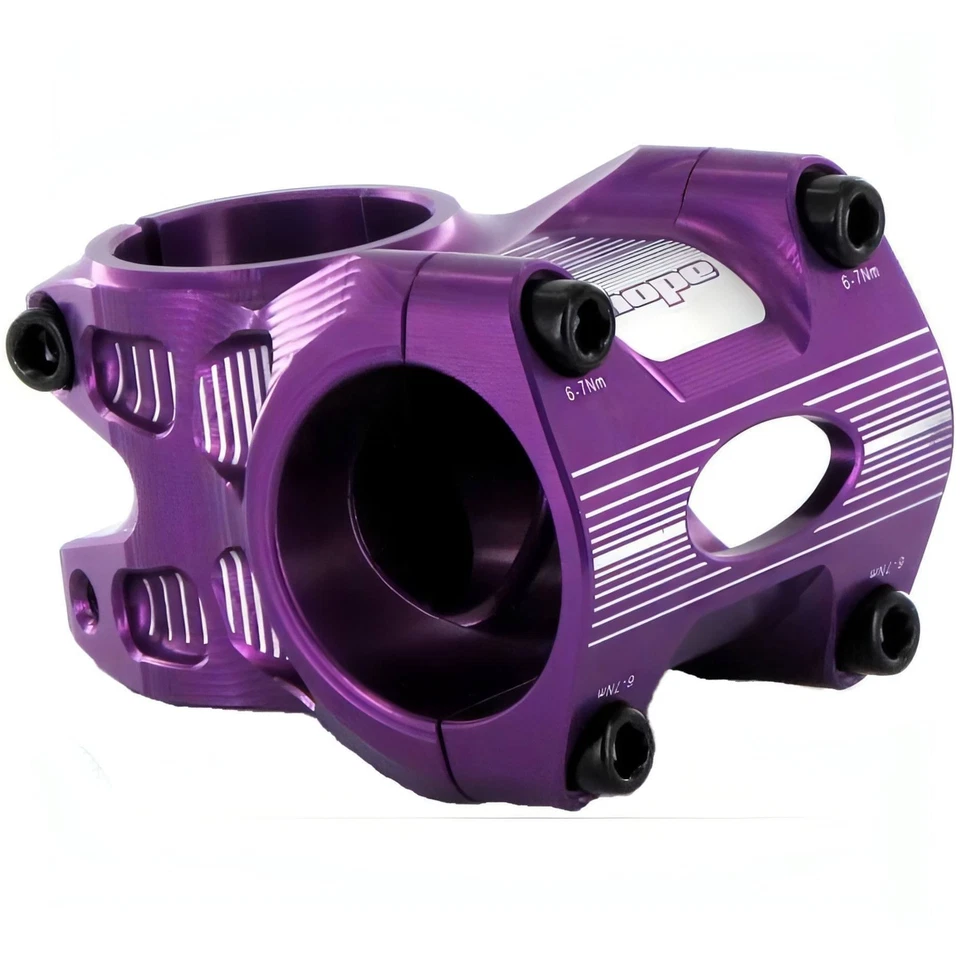 Hope AM Mountain Bike Stem 0 Deg OS Purple Cycling MTB - Image 1 of 1