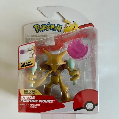 Figura característica de batalla Pokémon Jazwares Alakazam 4,5" nueva en paquete Foto 1 de 4
