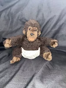 Peluche Dakin 1983 Goo Goo Gorilla scimmia bambino vintage senza ciuccio o cofano 6" - Foto 1 di 6