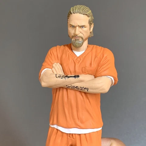 SDCC Jax Teller 2014 Mezco Comic Con Exclusive Sons of Anarchy Orange Jumpsuit Cover