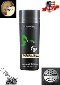 Ustar LIGHT BLONDE Hair Building Fibers 0.97oz Free Shipping - Picture 1 of 2