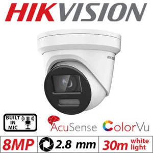 HIKVISION DS-2CD2387G2-LU 2,8mm 4K 8MP ColorVu Fixed Turret IP Kamera PoE Mikrofon - Bild 1 von 13