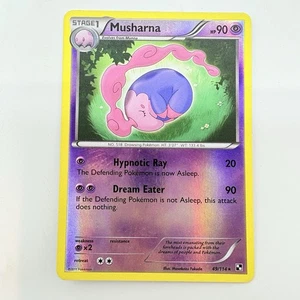 Pokémon TCG Musharna Black White Base Set 49/114 Reverse Holo Rare Card 2011 LP - Picture 1 of 7