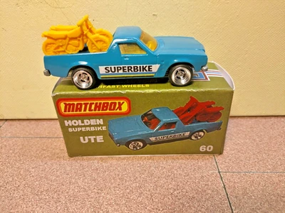 Matchbox Lesney Superfast 60 Holden Pickup UTE in a repro box + m/bikes - image 1 of 4