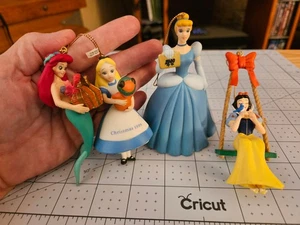 Disney Ariel Alice Cinderella Sleeping Beauty 4 Grolier Chrismas ornament Aurora - Picture 1 of 12