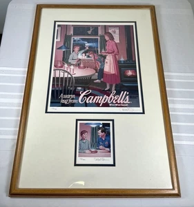 Publicidad años 90 firmada por Robert Gunn edición limitada Campbell’s Soup Print 175/200 - Imagen 1 de 12