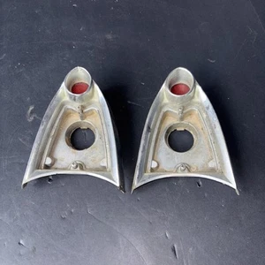VINTAGE FoCoMo 1956 Ford Thunderbird (Two) Chrome Back Up Light Housing - Bild 1 von 20