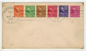 1938 PRESIDENTIAL SERIES 808 JAMES MADISON 6 STAMPS COMBO - Picture 1 of 1