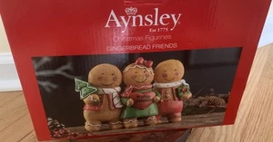 Aynsley  Gingerbread Friends Christmas Figurines Box New - Picture 1 of 15