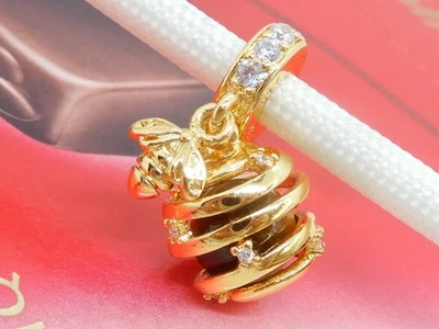 Genuine Pandora Shine Charm “Sweet as Honey” 18K Gold Plated #767044CZ - Image 1 of 4