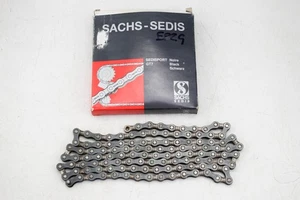 NOS - SACHS SEDIS SPORT GT7 VINTAGE BICYCLE CHAIN, 3/32", 116L, BLACK - IN BOX - Picture 1 of 2