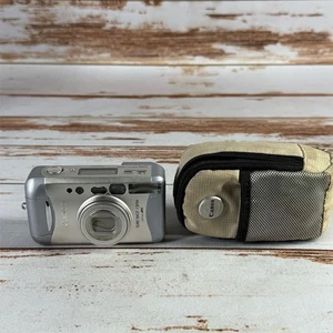 Canon Sure Shot 130u analoge Kompaktkamera 35 mm silber mit Tasche - Bild 1 von 6
