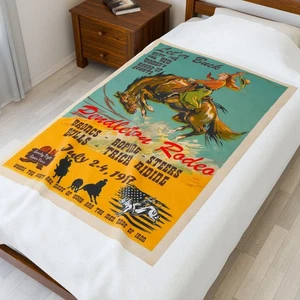Pendleton Rodeo Let ER Buck weiche Decke luxuriös Damen Rodeo - Bild 1 von 13